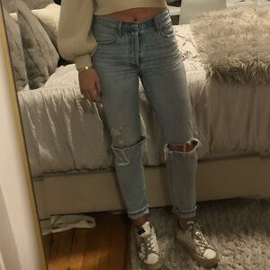 Agolde High-Rise Distressed Jeans